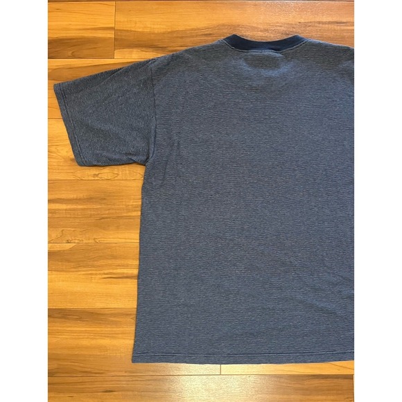 CSA Chicago Cubs Blue Striped T-Shirt Embroidered Logo MLB USA Made Mens Size XL - Picture 9 of 12